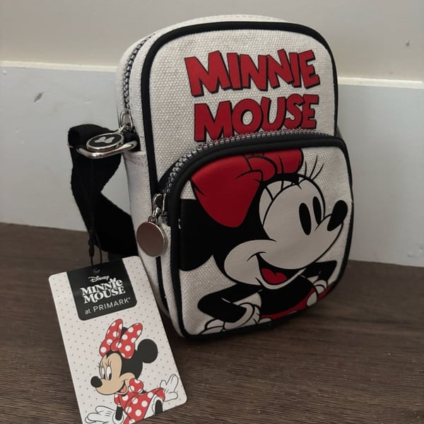 Primark Disney Minnie Mouse Phone Crossbody Bag White