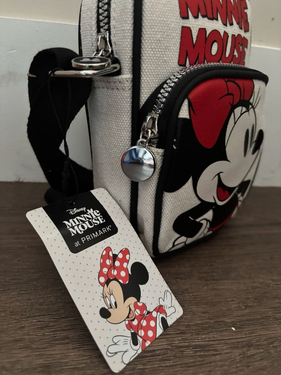 Primark Disney Minnie Mouse Phone Crossbody Bag White 2
