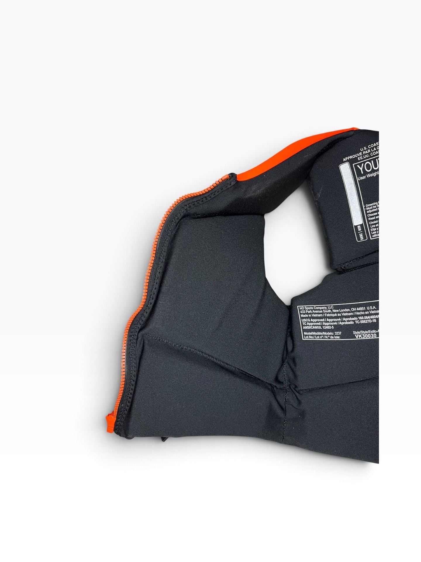 Hyperlite Wake Co. Indy Youth Life Vest Size Youth Camo Orange 7