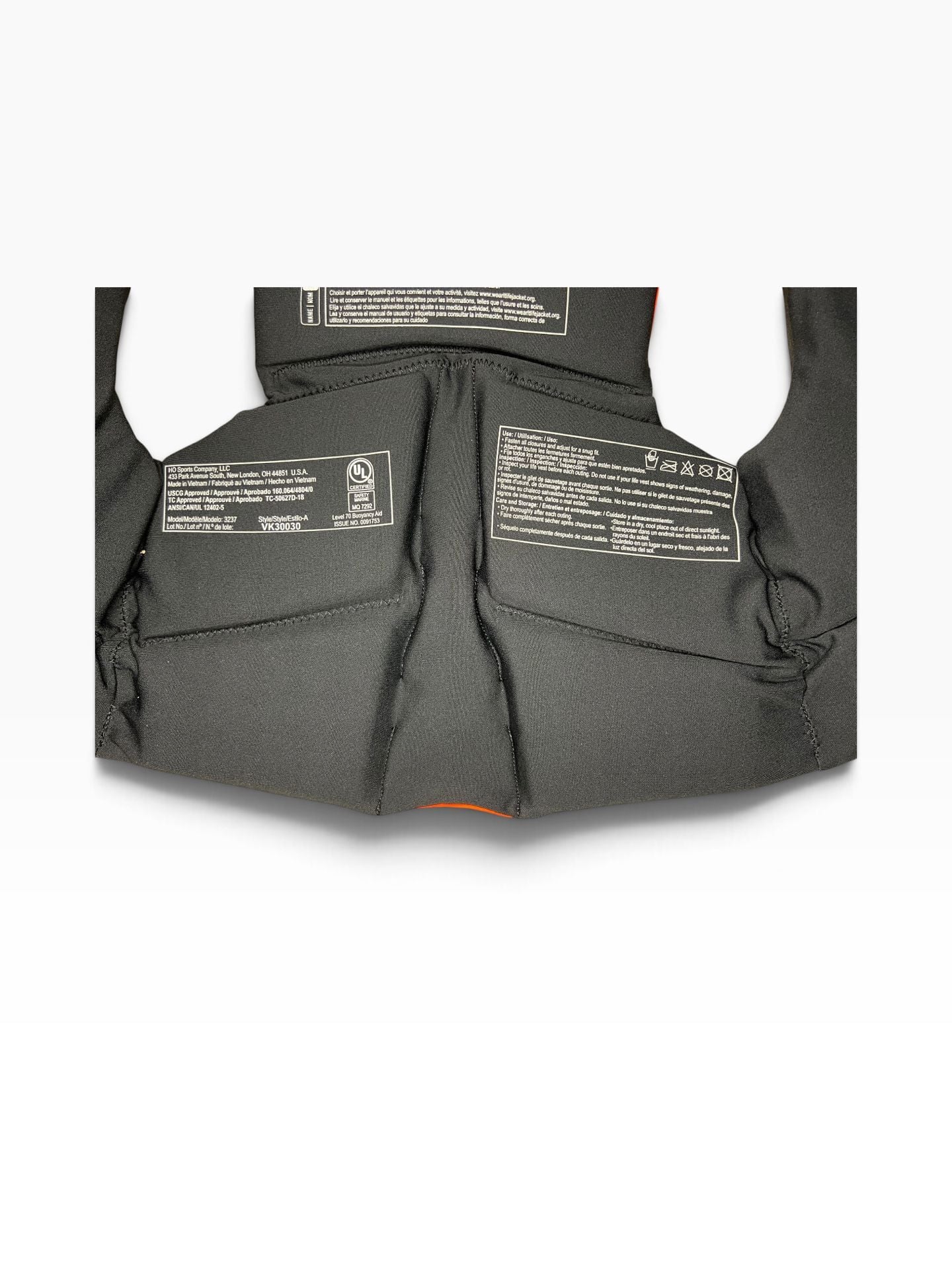 Hyperlite Wake Co. Indy Youth Life Vest Size Youth Camo Orange 9