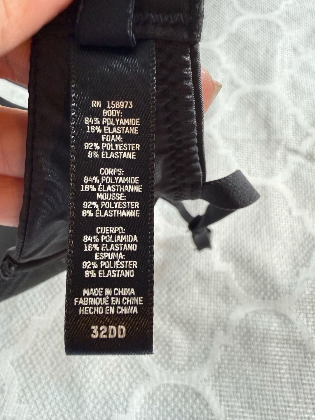 Skims Smooth Papped Bra Size 32DD Black 5