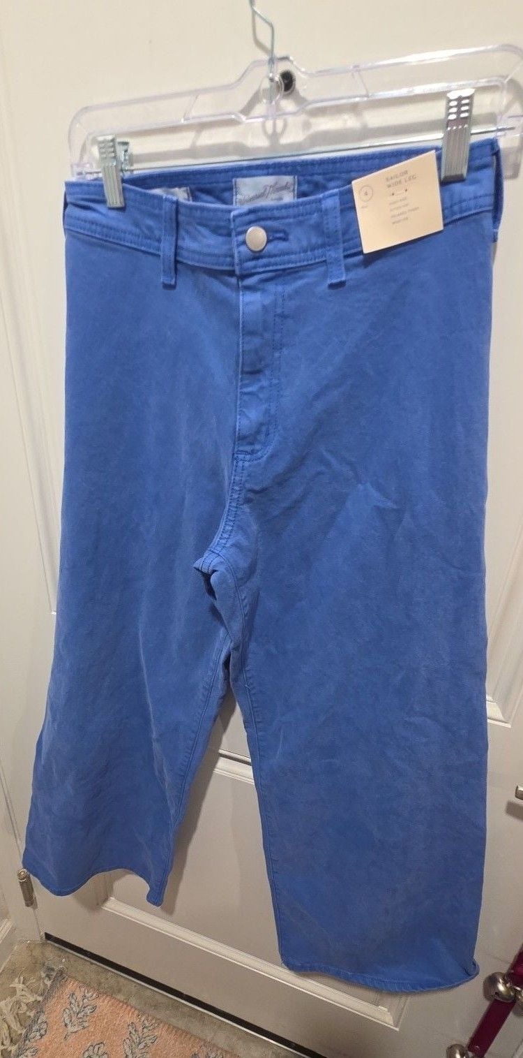 NWOT Universal Thread Sailor Wide Leg Size 4 Blue Pants 2
