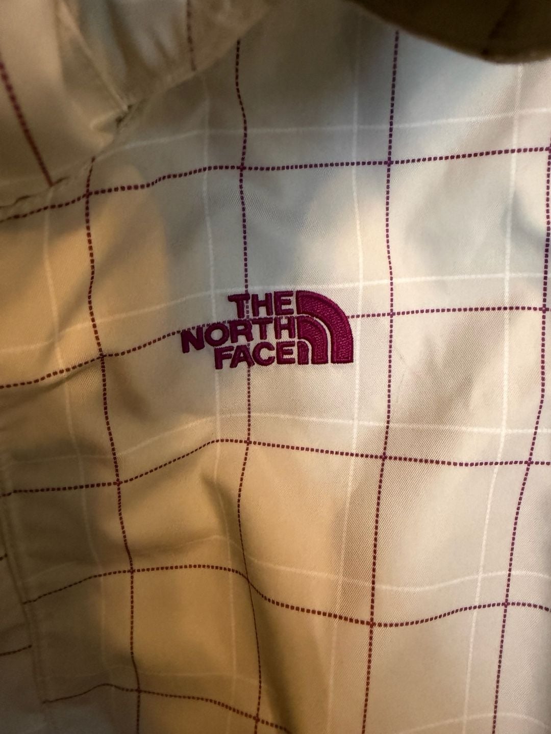 The North Face Plaid Jacket Size L (14/16) White Purple 3