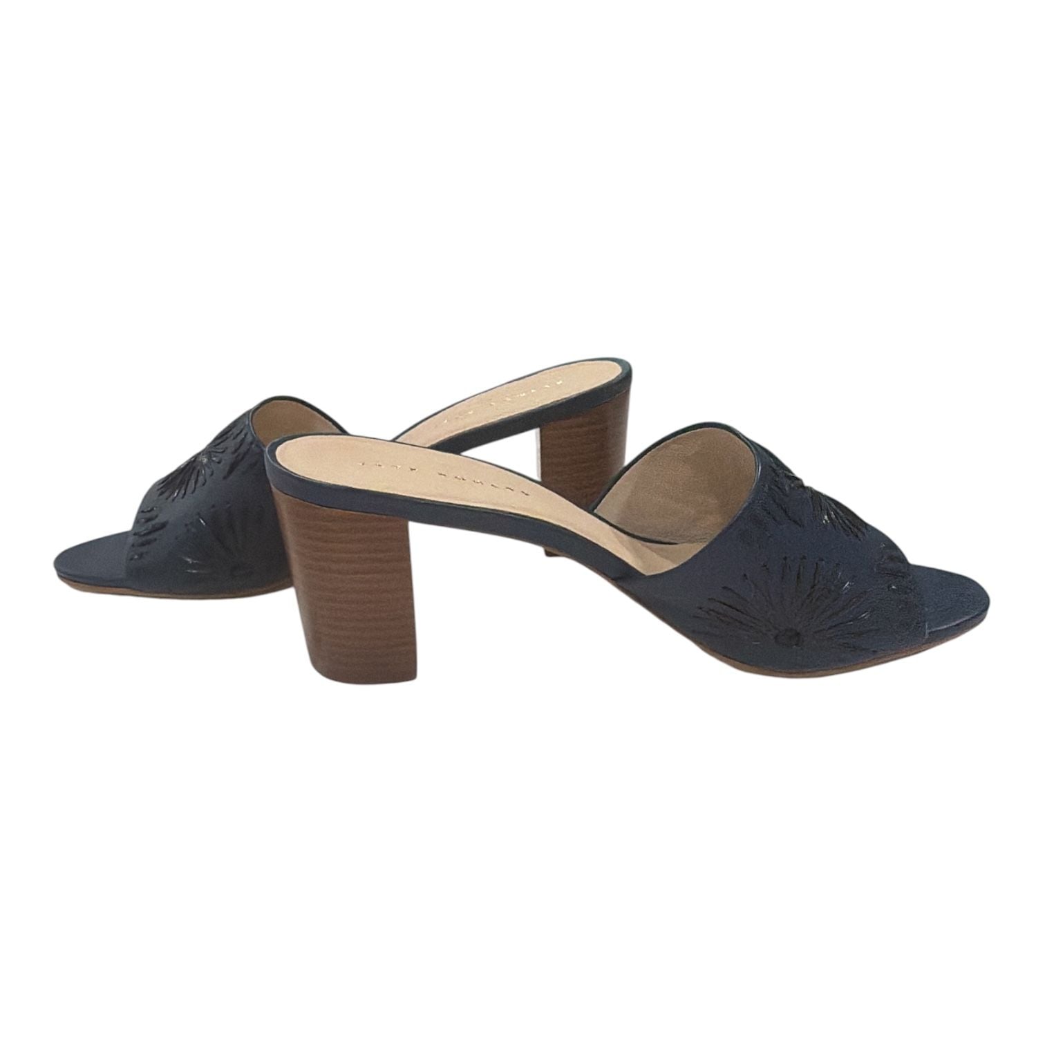 Jack Rogers Somerset Slide Sandals Size 10M Navy Blue NIB 3