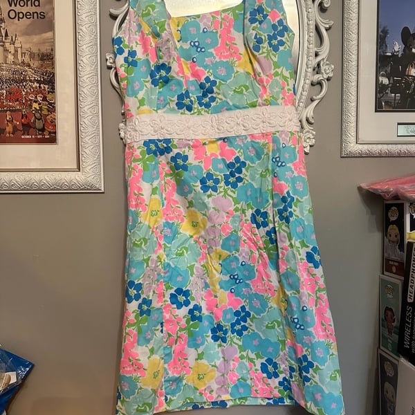 Lilly Pulitzer Dress Size 8 Floral Beaded