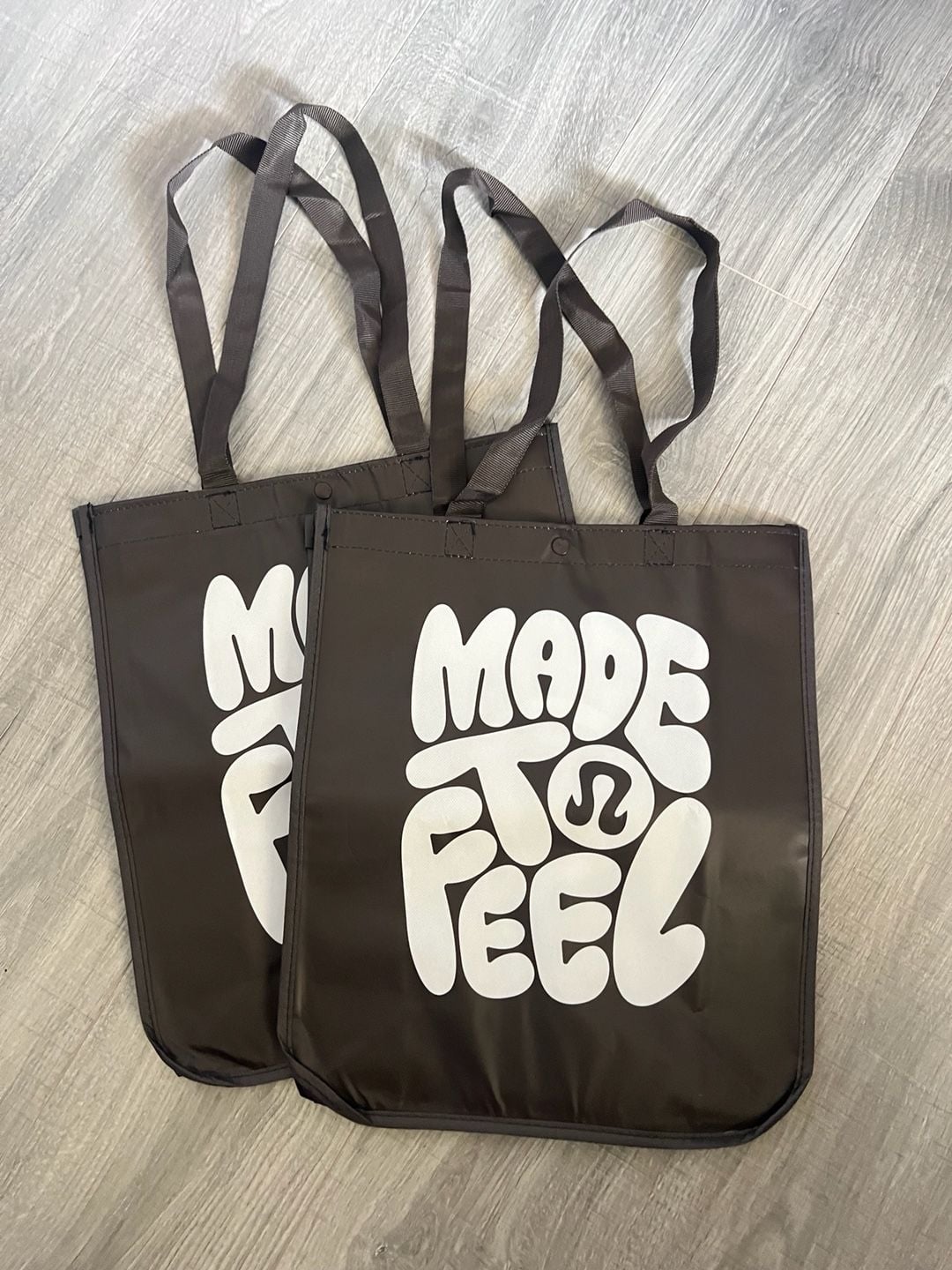 New Lululemon Athletica Made To Feel Tote Bag Set of 2 1
