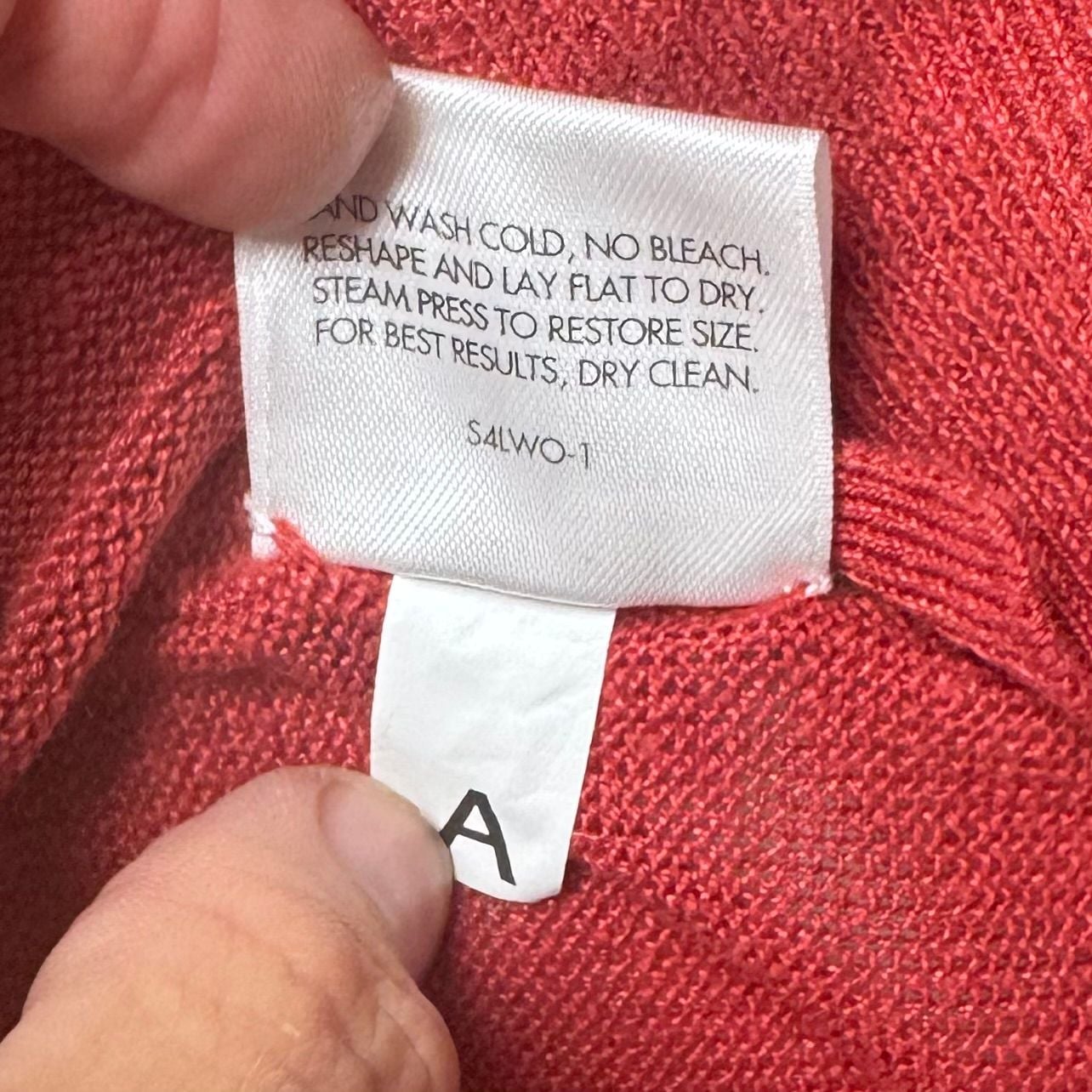 Eileen Fisher Merino Wool Red Sweater Boat Neck Medium 7