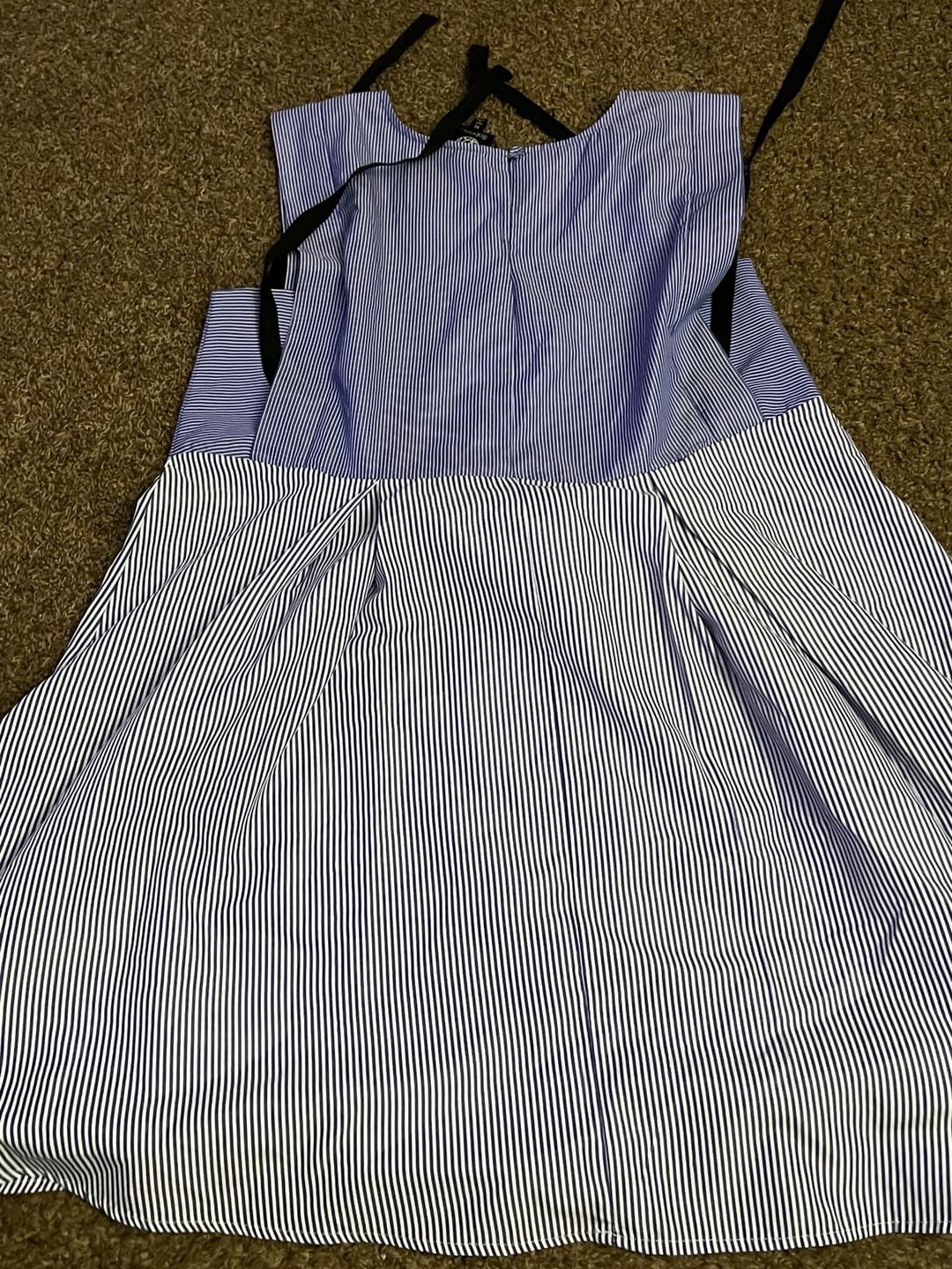 Bobeau Blue and White Striped Dress Size M 3