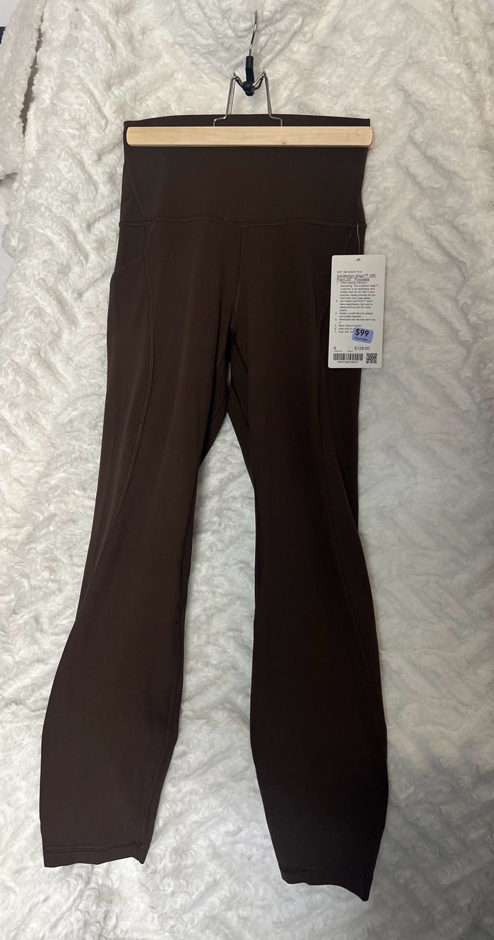 NWT Lululemon Align HR Pant 25 Pocket Size 6 Brown Nulu Leggings 2
