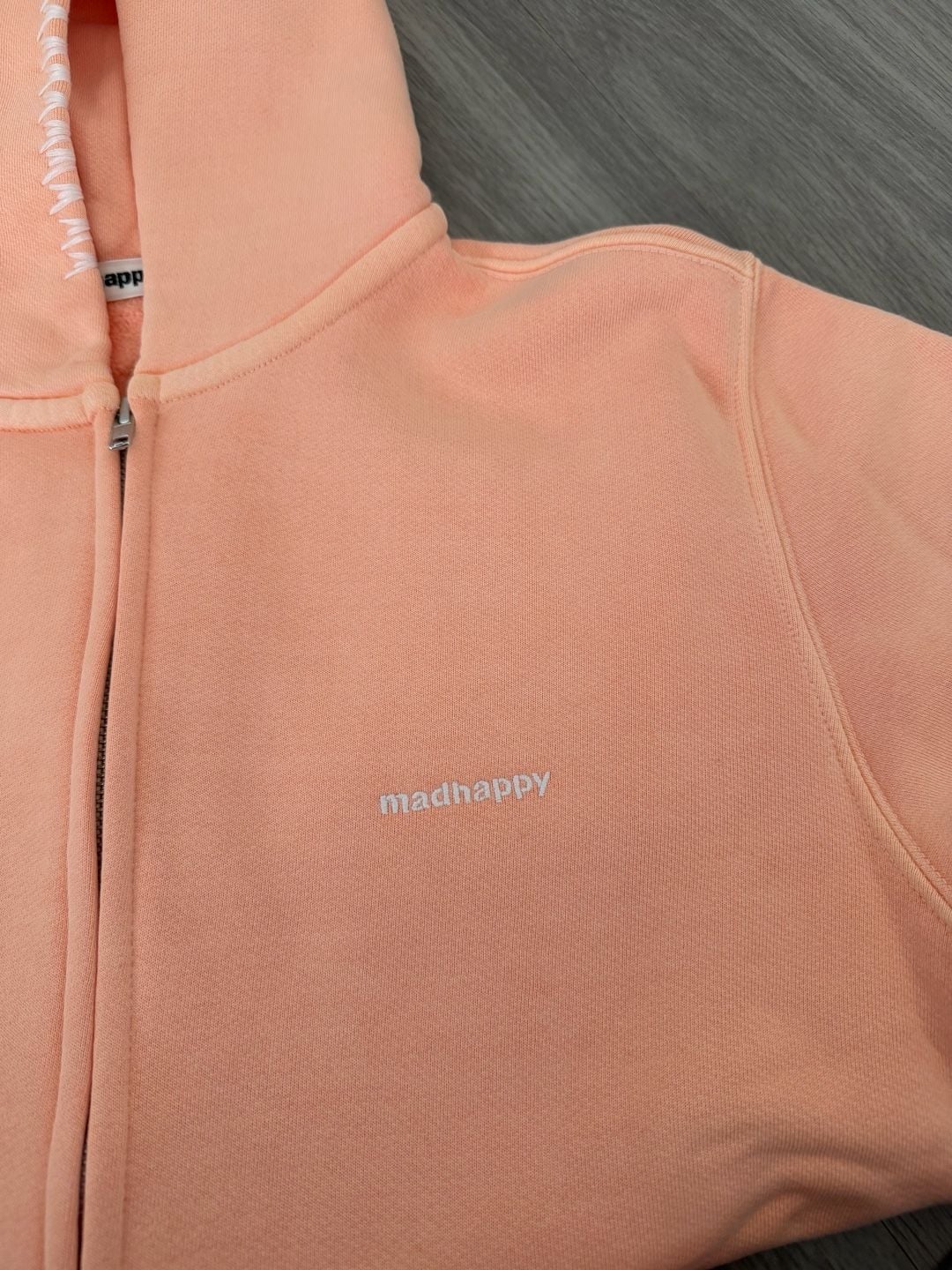 Madhappy Fleece Zip Up T2 Size M Peach Pink 4