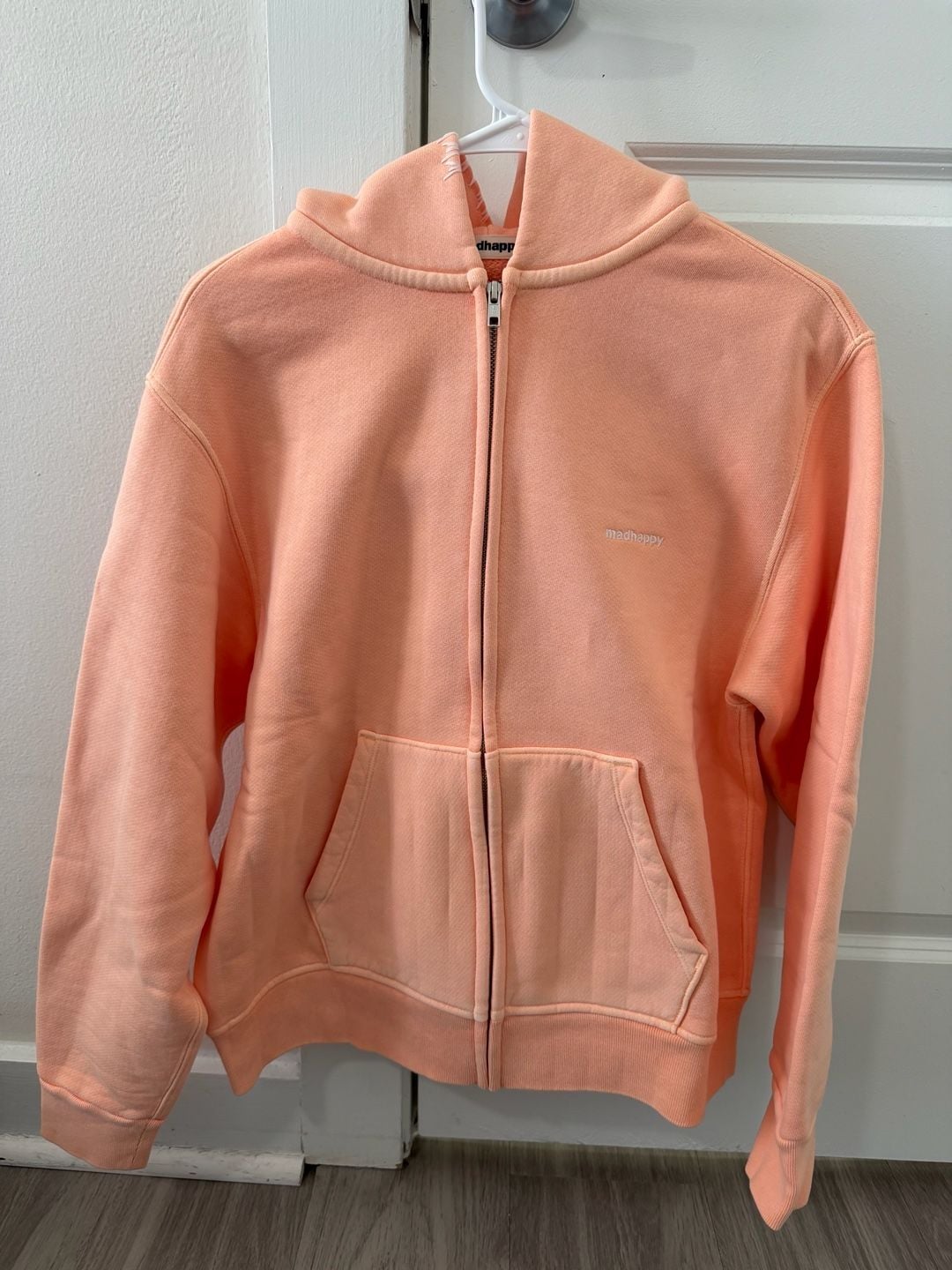 Madhappy Fleece Zip Up T2 Size M Peach Pink 7