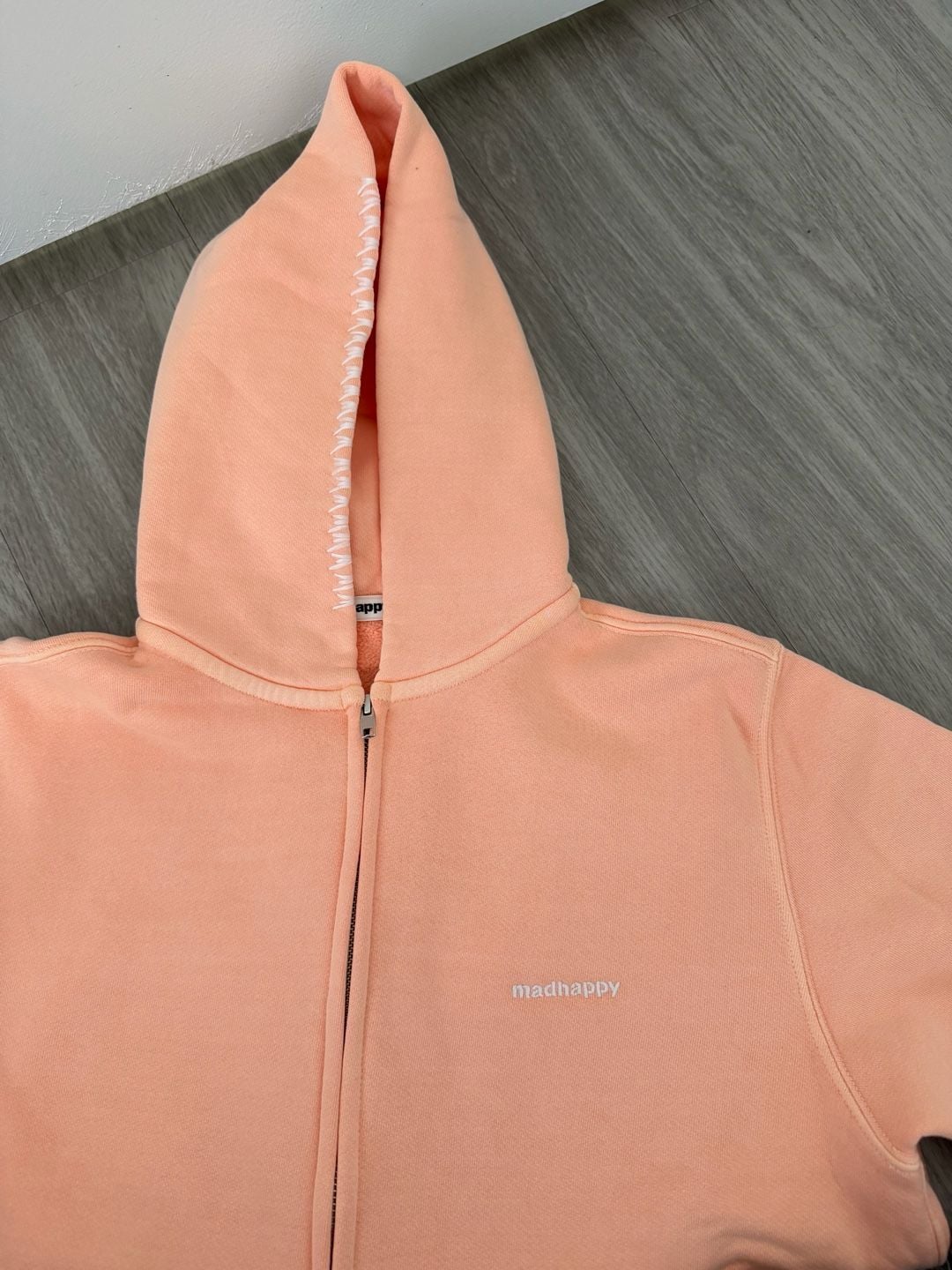 Madhappy Fleece Zip Up T2 Size M Peach Pink 9