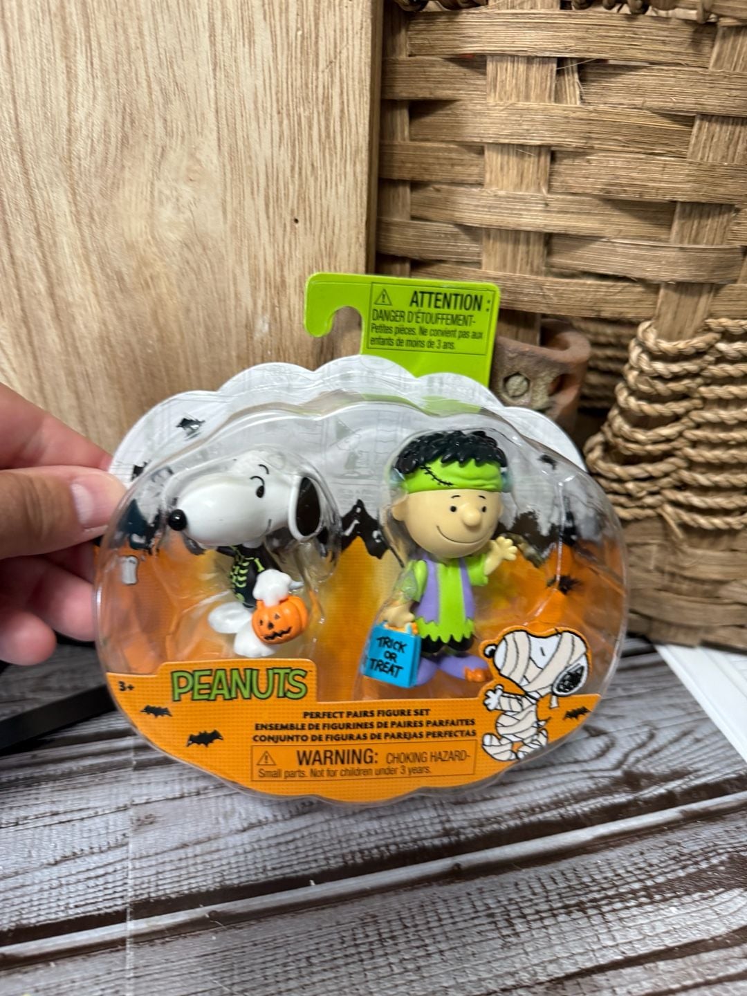 Peanuts Halloween Perfect Pairs Figure Set Snoopy Charlie Brown New 1