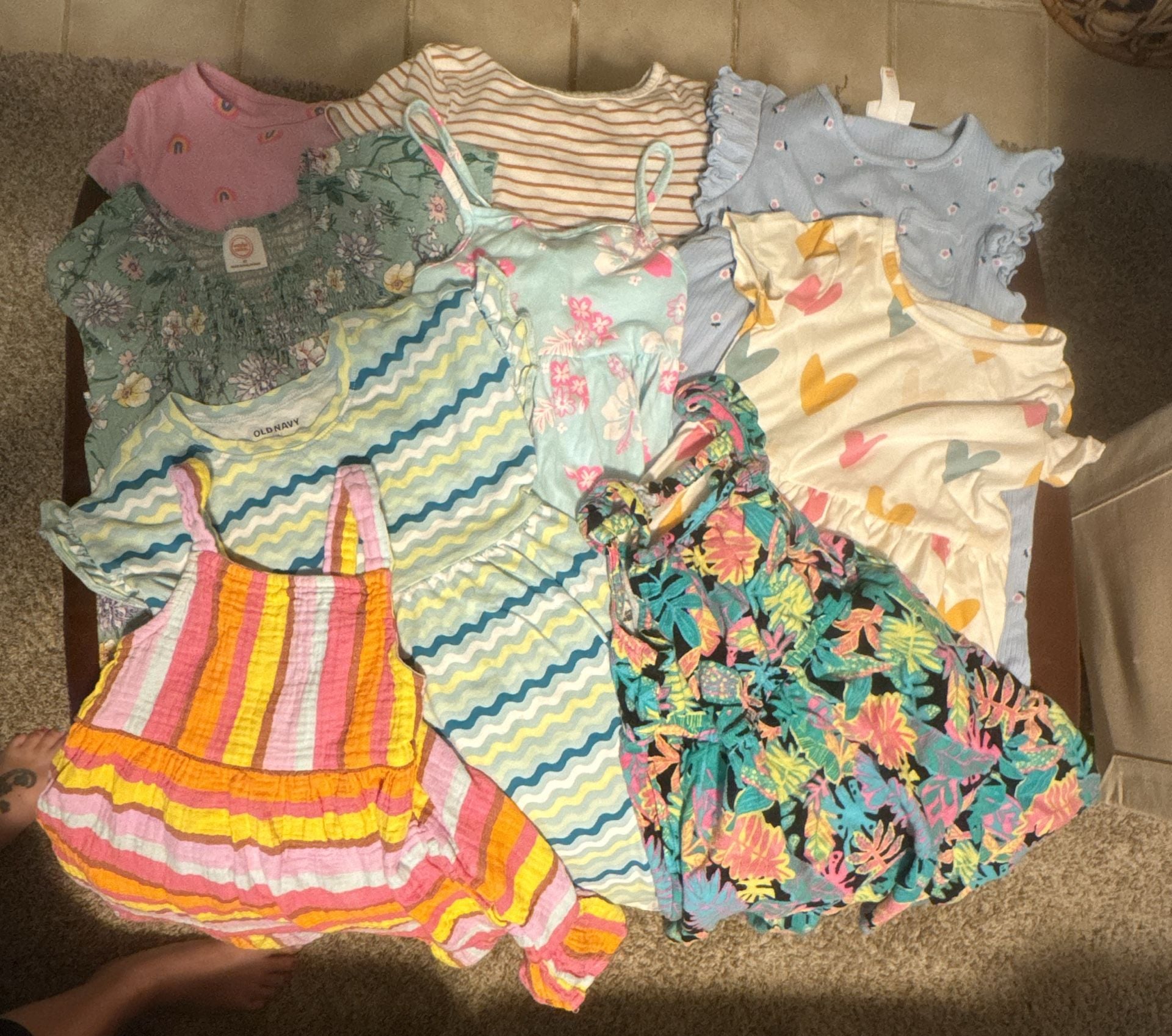 Girls Dress Lot Multi Brand Summer Spring Dresses 9 Pack 1