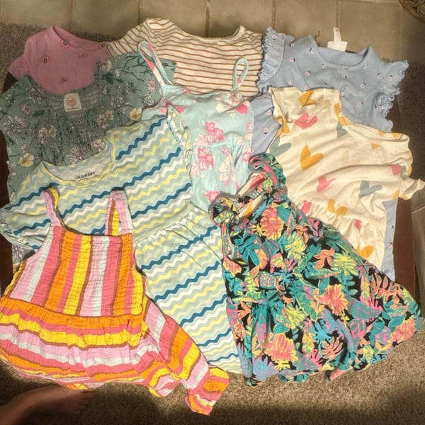 Girls Dress Lot Multi Brand Summer Spring Dresses 9 Pack