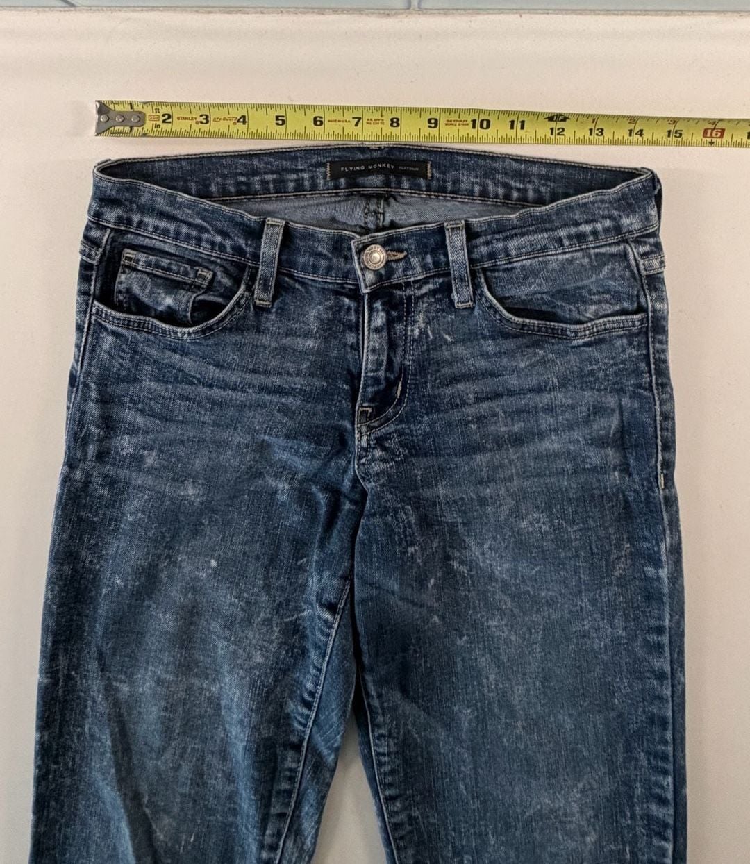 Flying Monkey Jeans Size 27 Acid Wash Blue 6