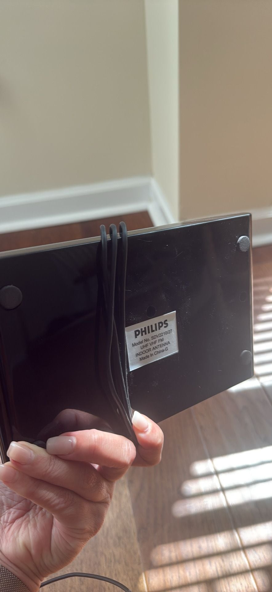 Philips SDV2210/27 UHF VHF FM Indoor Antenna Black 2