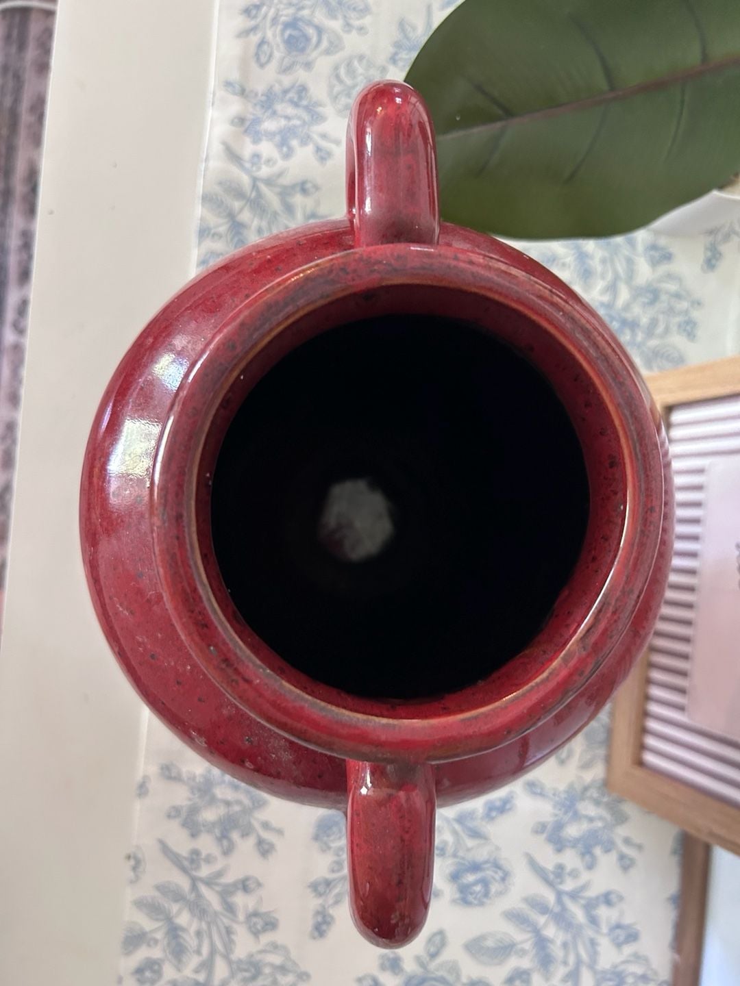 Southern Living At Home Verona Red Ceramic Tuscan Olive Vase 2