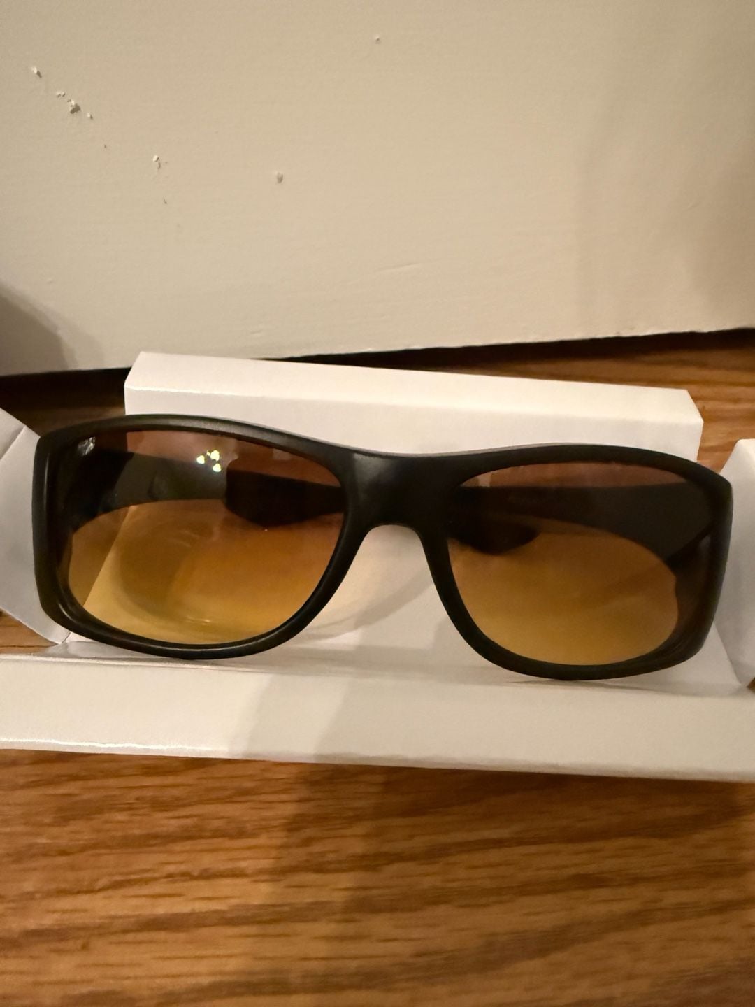 HD Vision Wrap Around Sunglasses Brown Black 4