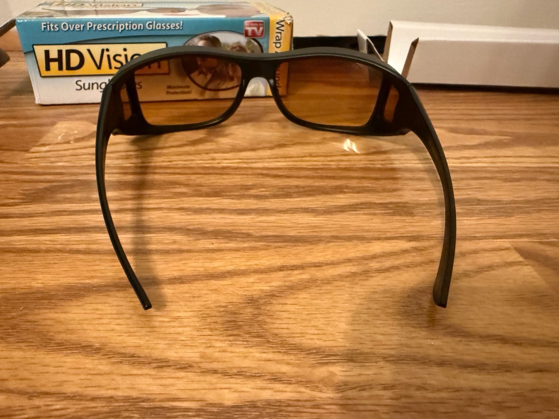 HD Vision Wrap Around Sunglasses Brown Black 8