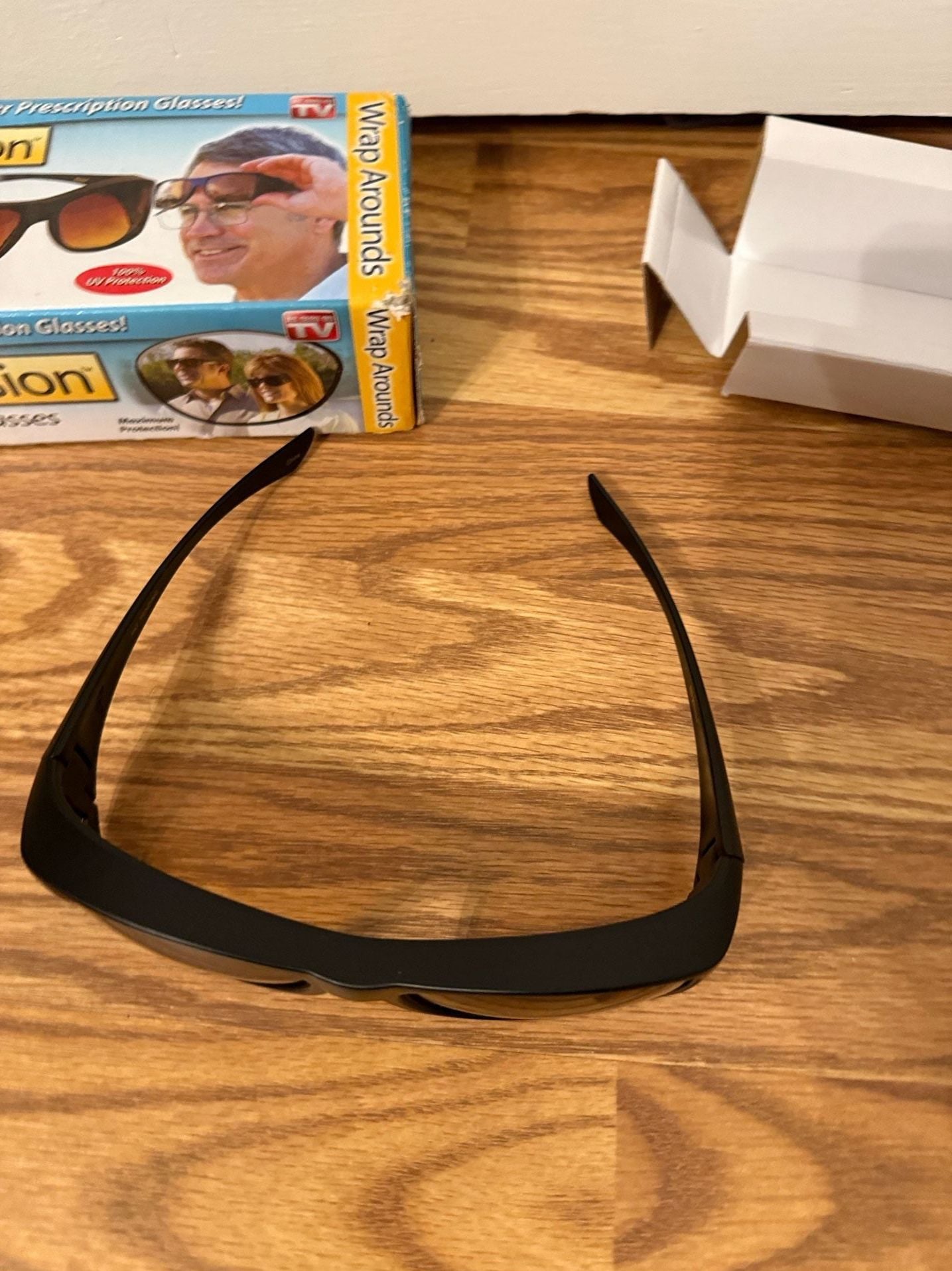 HD Vision Wrap Around Sunglasses Brown Black 7