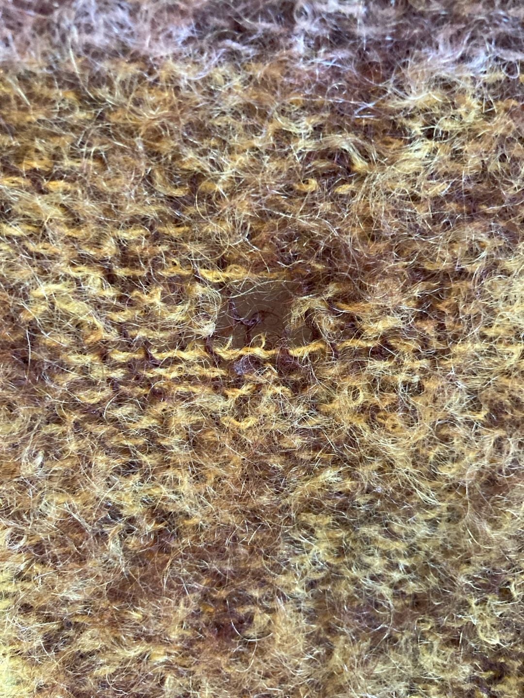 Glentana Mohair Throw Blanket Plaid Green Brown Yellow Fringe Made in Scotland 5