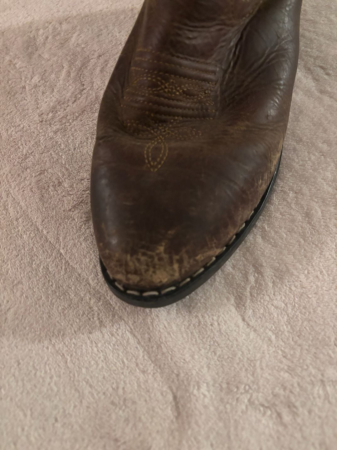 Smoky Mountain Boots 3034Y Size 4D Brown Leather Western Cowboy Boots 3
