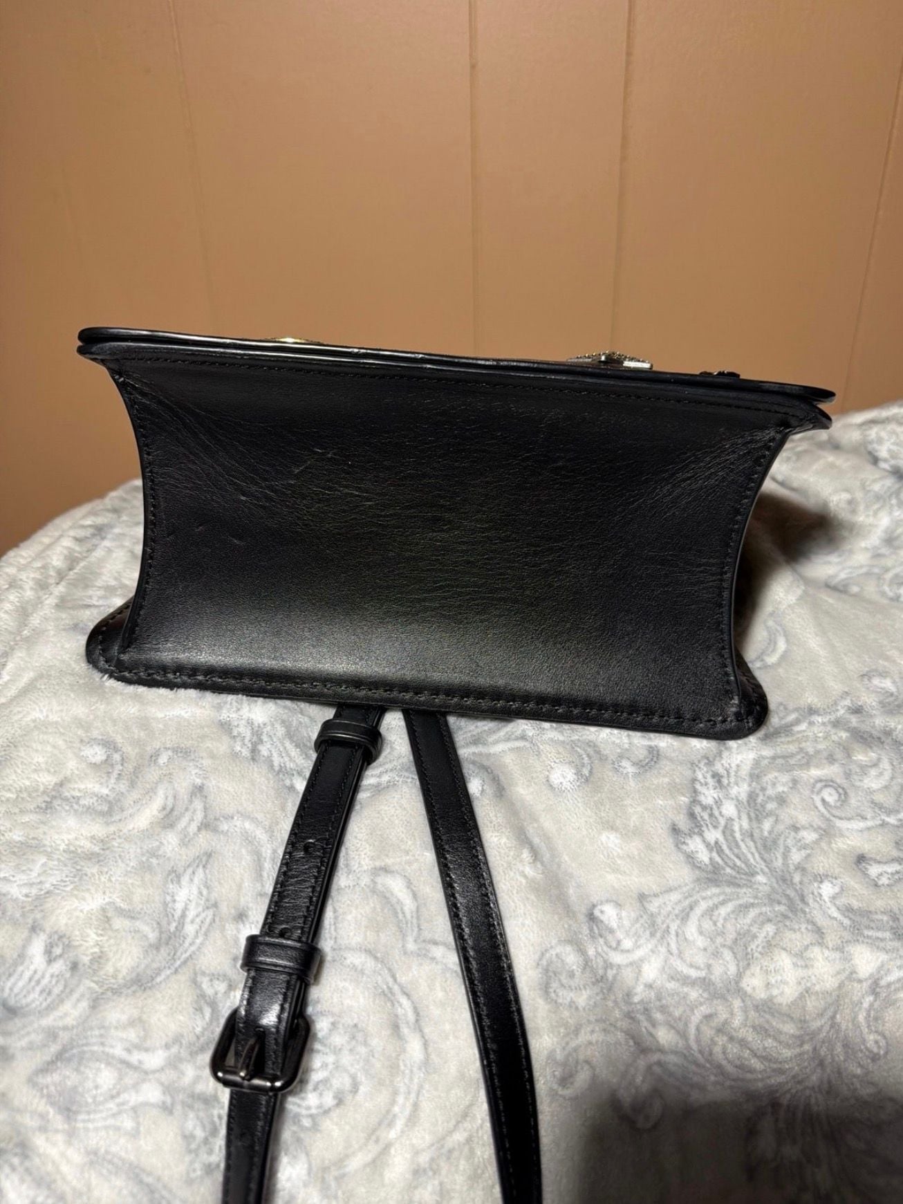 COACH Bijou Handbag Shoulder Bag Black Embellished 4