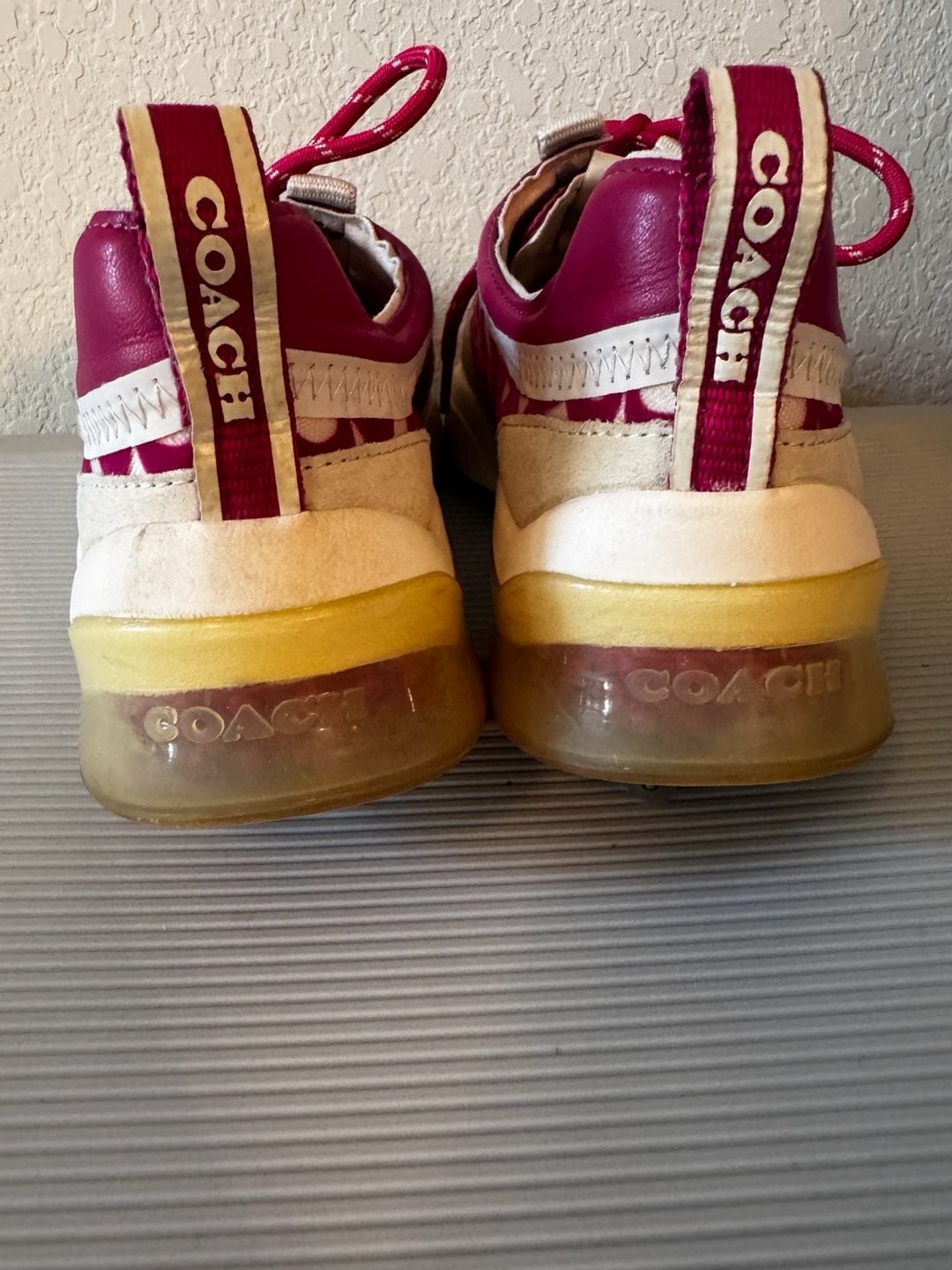 Coach Citysole Runner Signature Mesh Sneakers Size 8B Pink 6