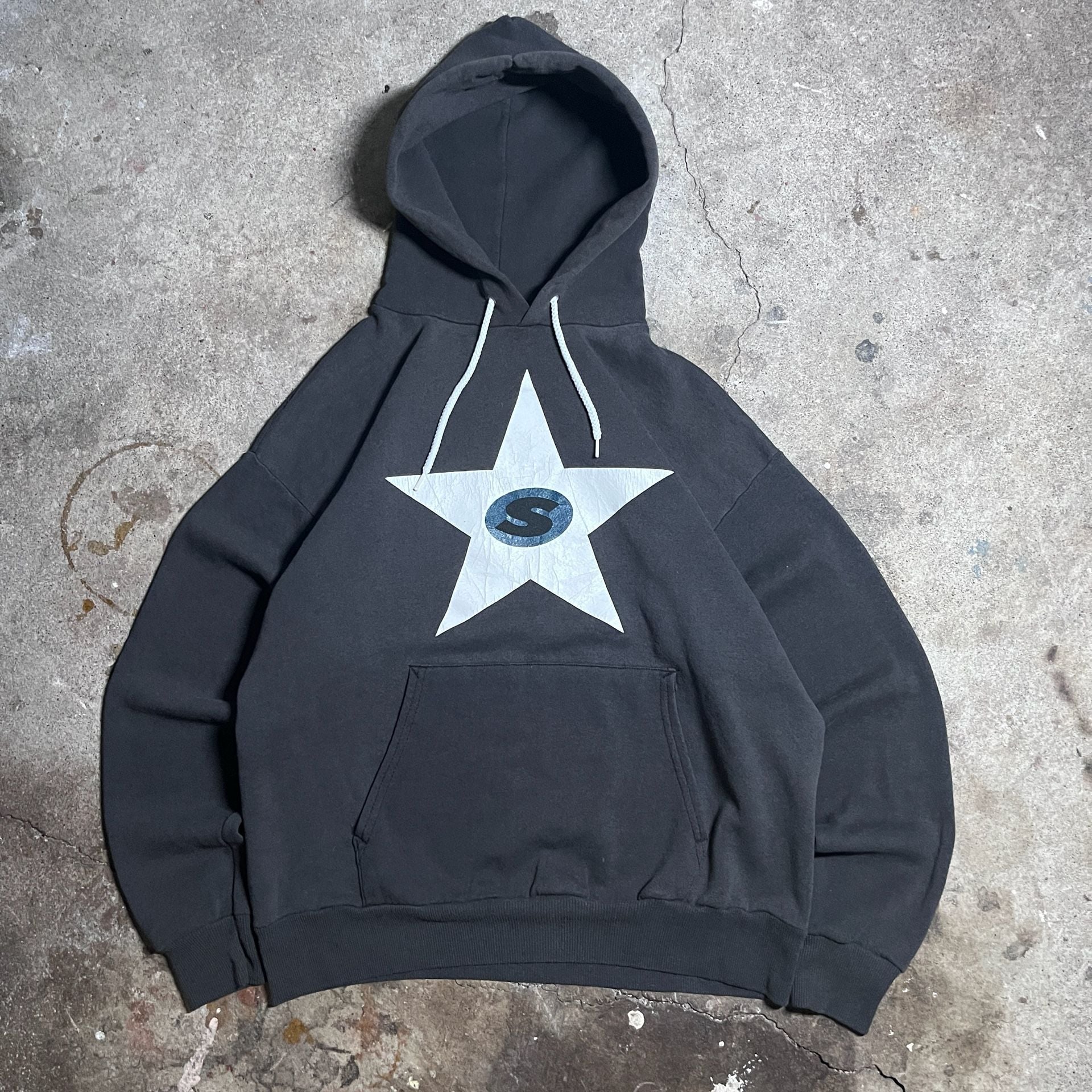 Rare vintage y2k Sessions skate Star Logo Graphic Hoodie Vintage Faded Black 2