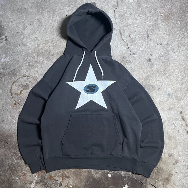Rare vintage y2k Sessions skate Star Logo Graphic Hoodie Vintage Faded Black