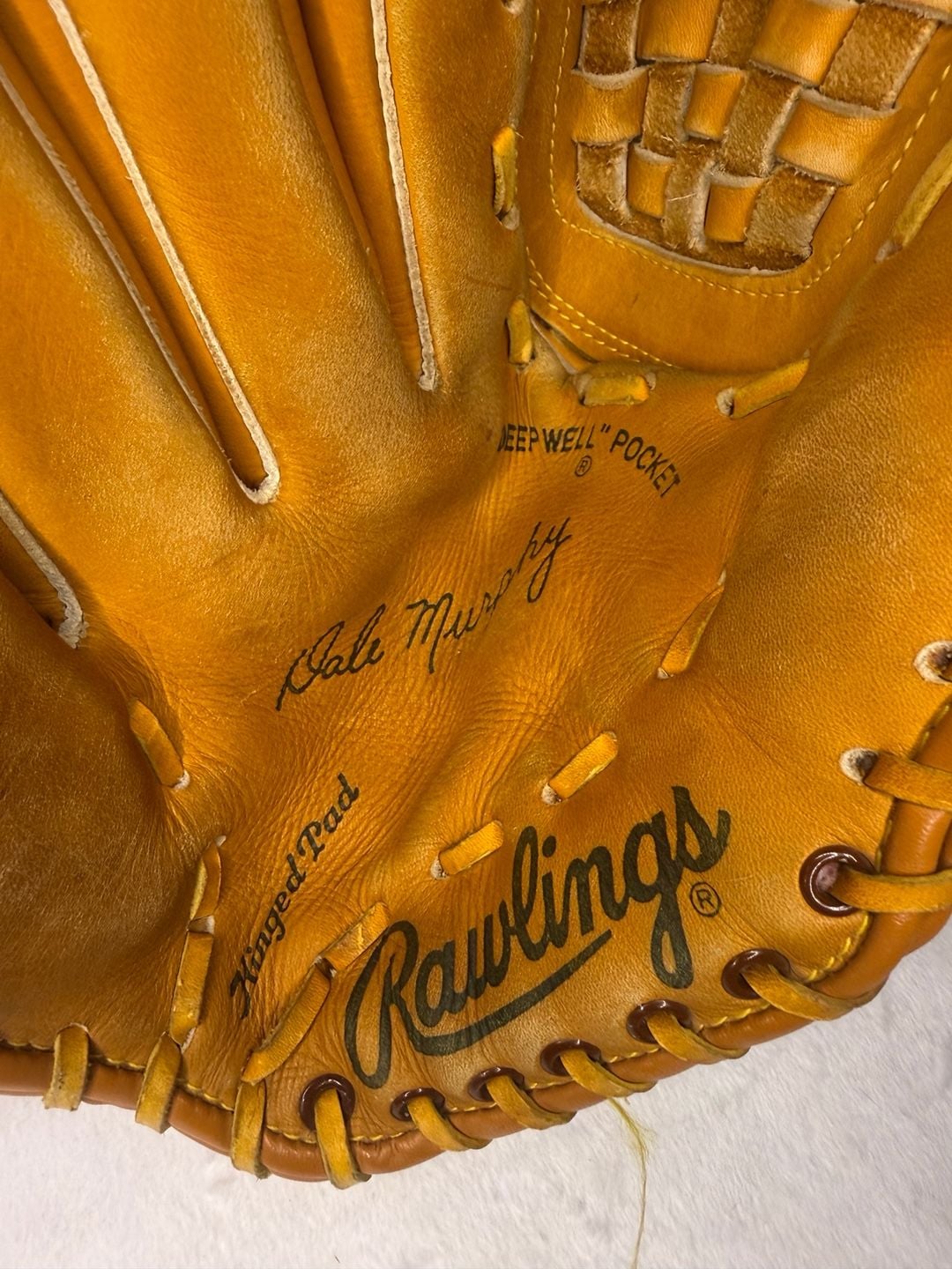 Rawlings Dale Murphy RBG36 Baseball Glove Vintage Fastback Basket-Web 5