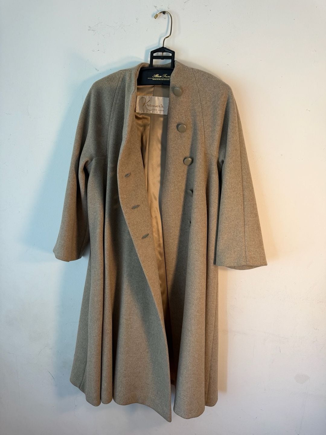 Kramer's New Haven Vintage Wool Swing Coat Tan 2