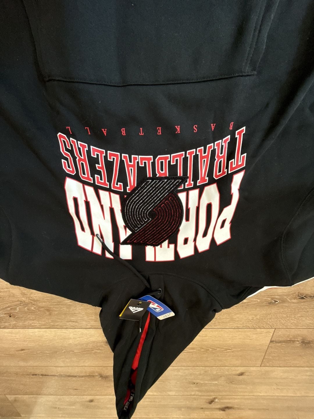 Game 7 Portland Trail Blazers Hoodie Size 2XLarge Black Pullover Sweatshirt 4