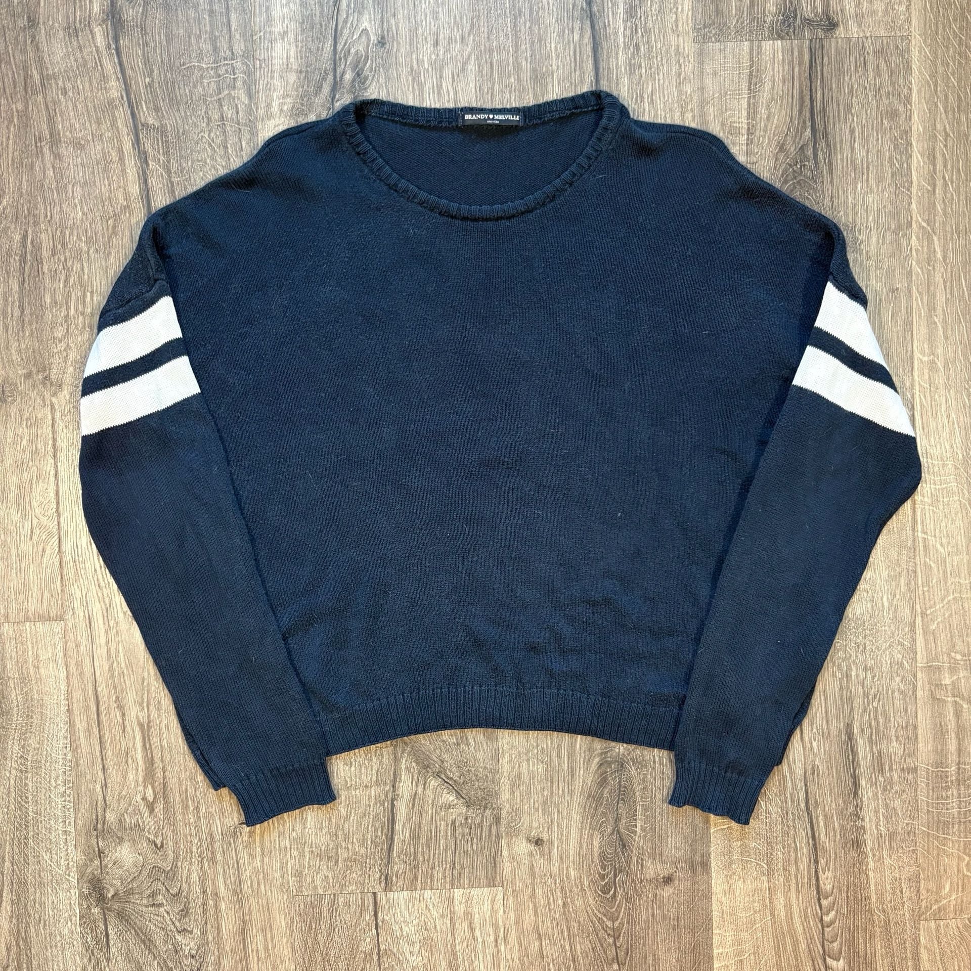 Brandy Melville Striped Knit Sweater One Size 2