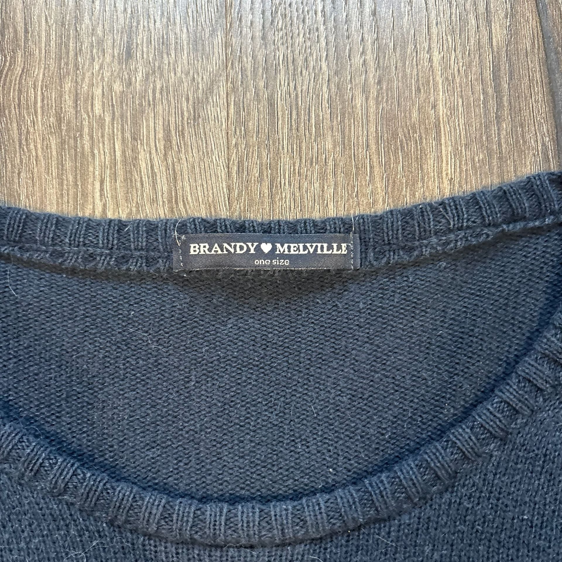 Brandy Melville Striped Knit Sweater One Size 3