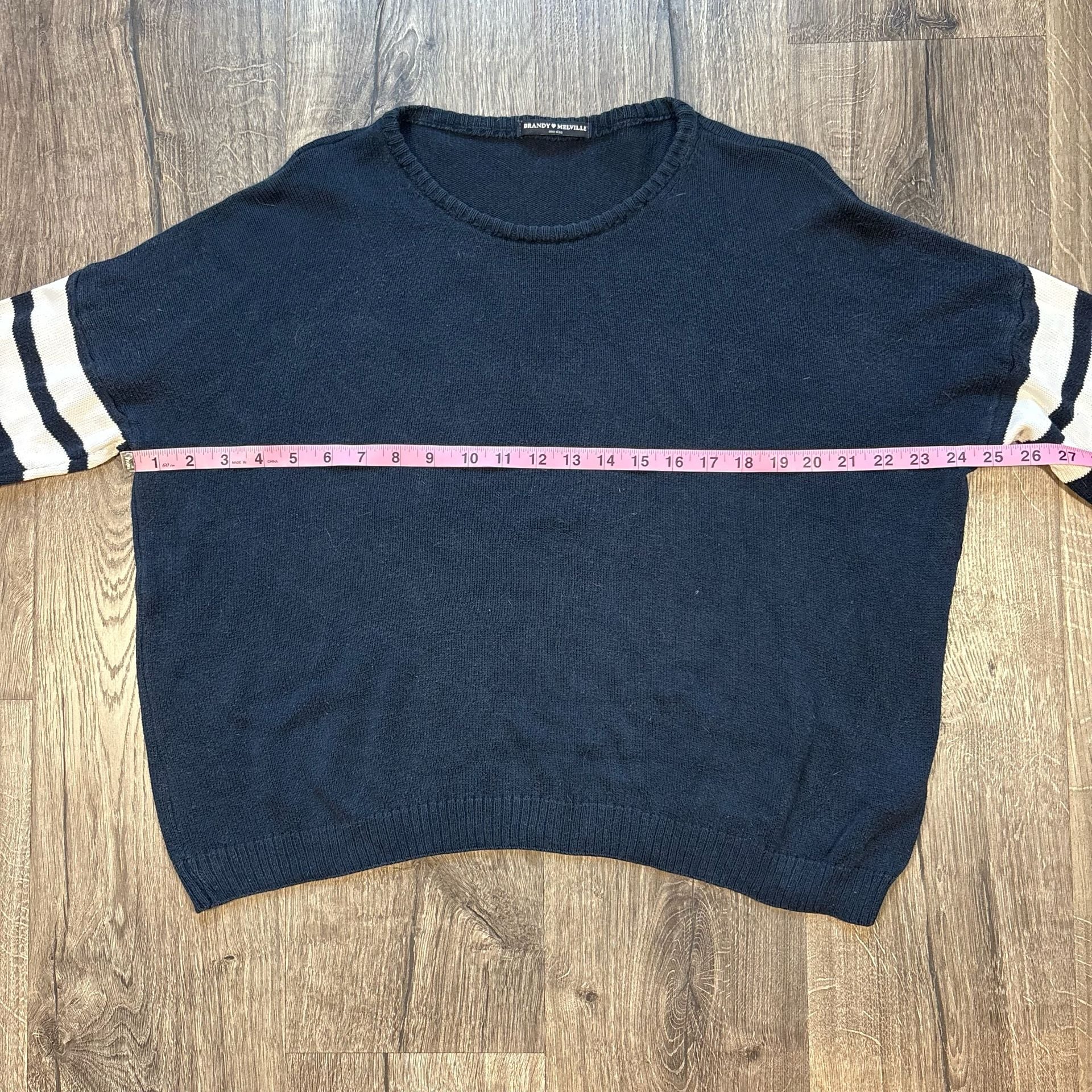 Brandy Melville Striped Knit Sweater One Size 5