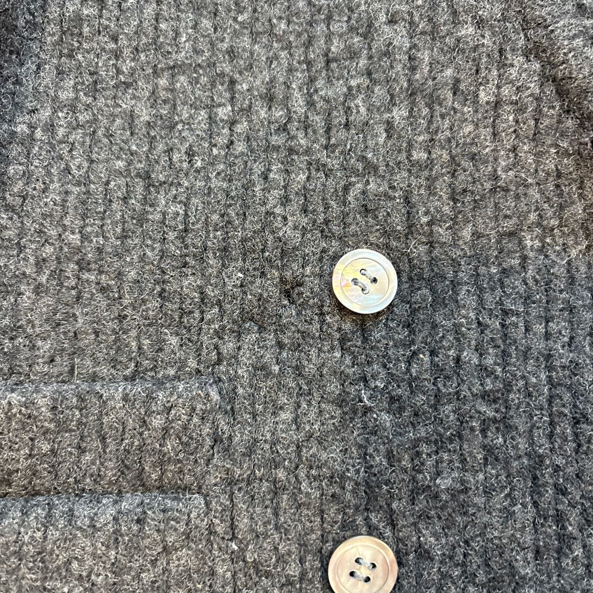 Madeleine Lambswool Cardigan Size M Gray 8