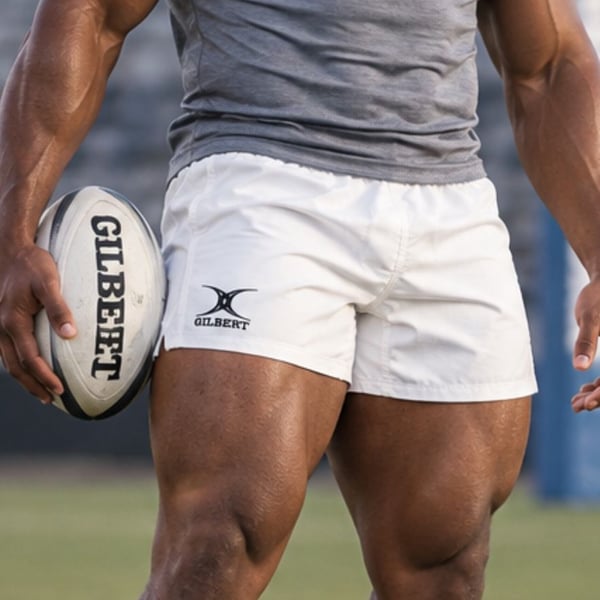 Gilbert Rugby Shorts Size 2XL White Athletic Activewear
