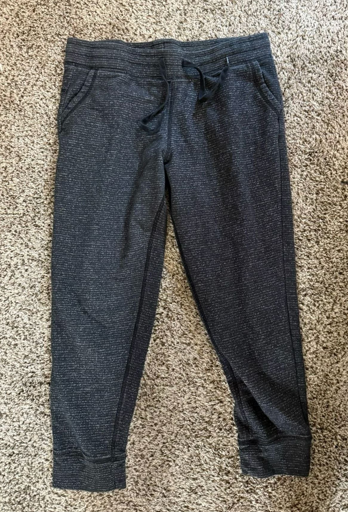 Champion Joggers Black Marled Space Dye Knit Drawstring 2