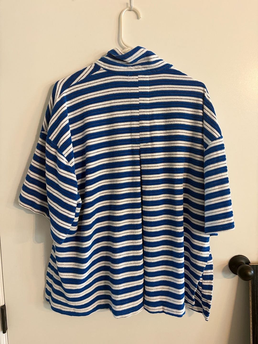 TRIANGL Striped Button Up Short Sleeve Shirt 3