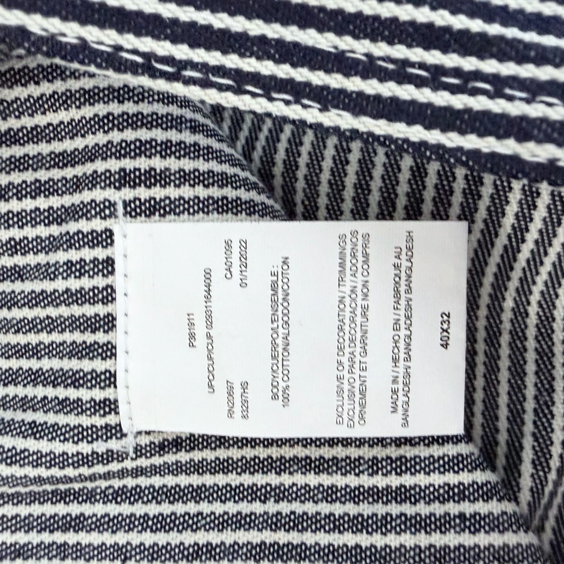 Dickies Hickory Stripe Bib Overalls Men’s 40x32 5
