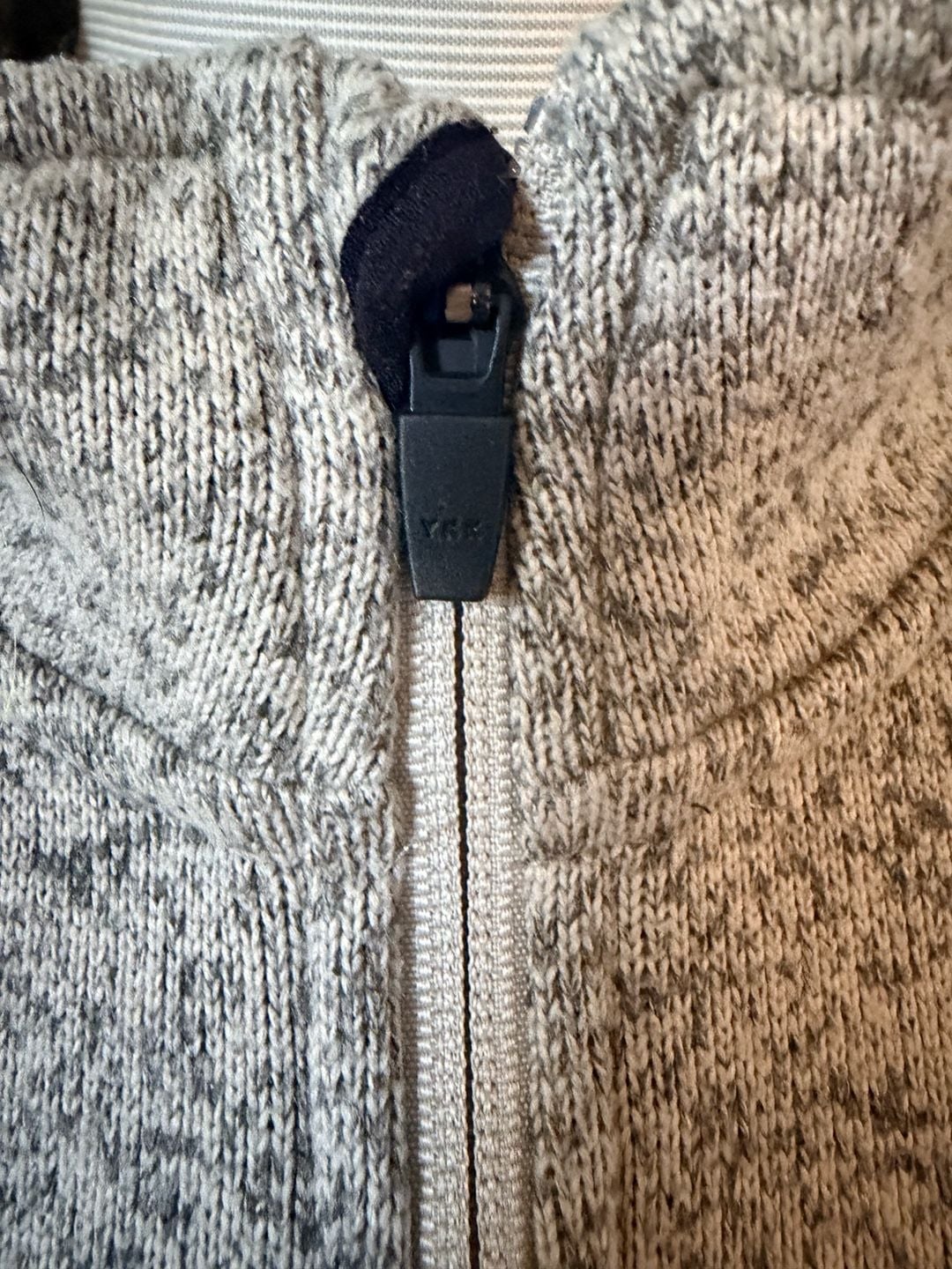 Cabela's 1/2 Zip Pullover Size 2XL/2TG Gray Marled Fleece Sweater Jacket 5