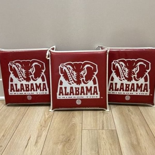 Vintage Alabama Crimson Tide Souvenir /SEC Football Cushion set of 3