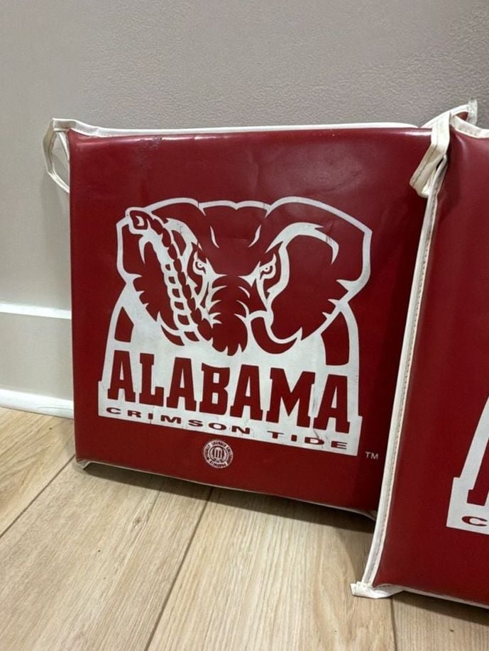 Vintage Alabama Crimson Tide Souvenir /SEC Football Cushion set of 3 4