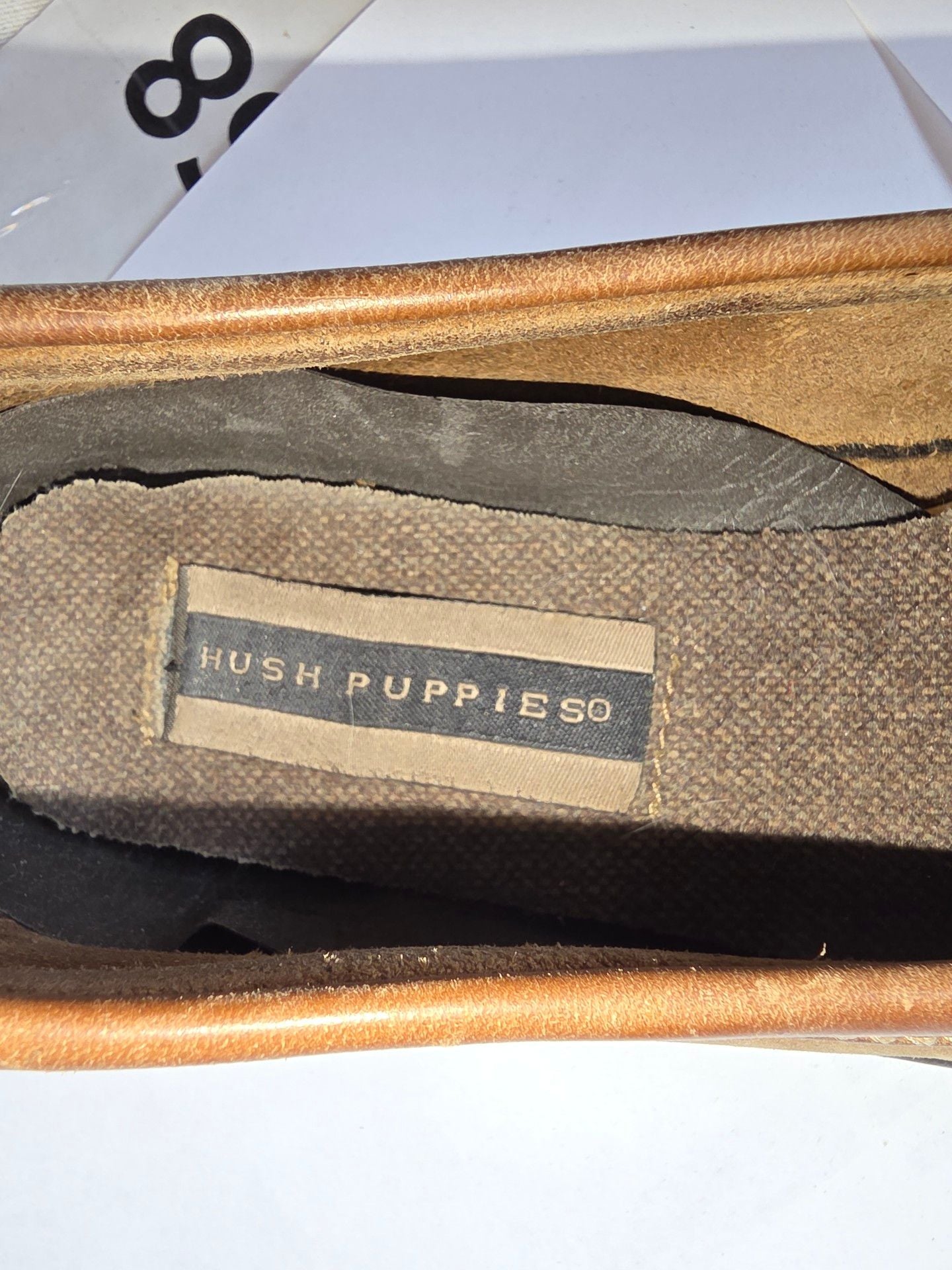 Hush Puppies Brown Leather Penny Loafers Size 6.5M 4