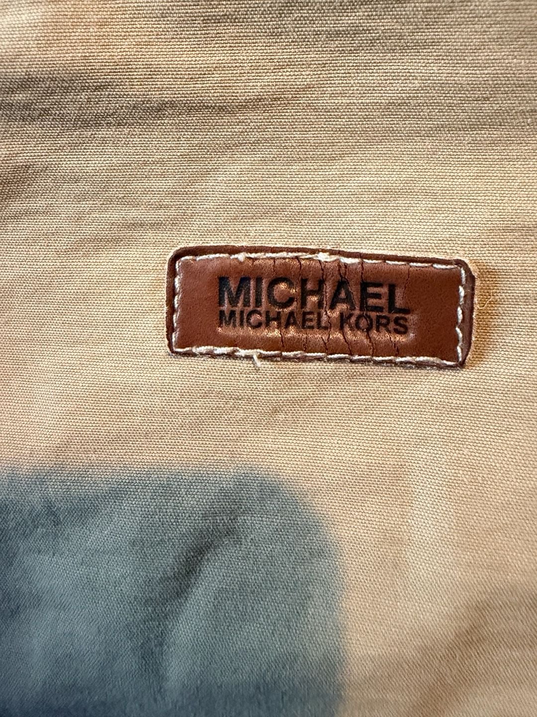 Michael Michael Kors Jacket Size M Beige Orange Full Zip Windbreaker 5