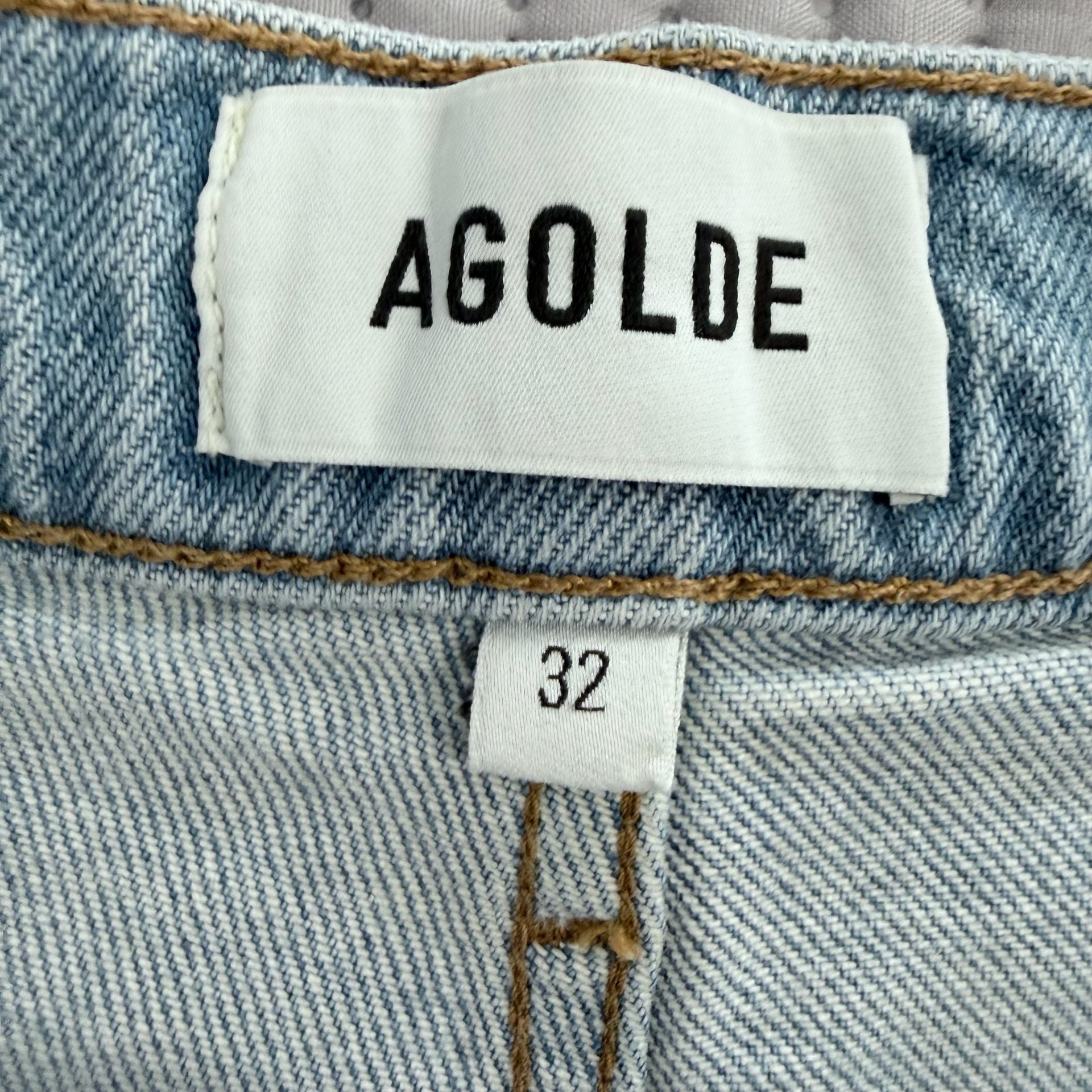 Agolde 90'S PINCH WAIST CROP in ripple NWT Sz 32 4
