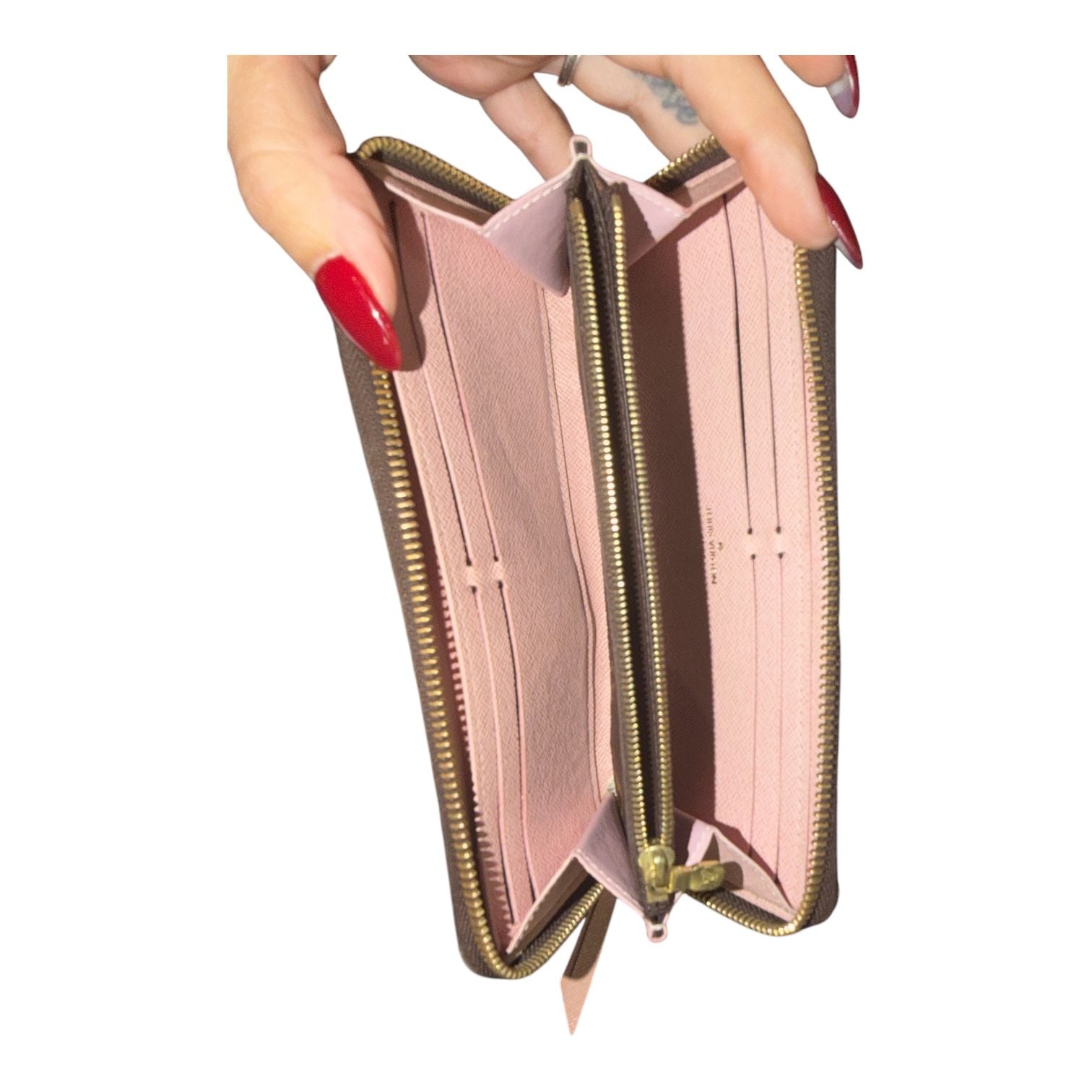 Louis Vuitton Clémence Wallet Monogram Rose Ballerine Pink 15