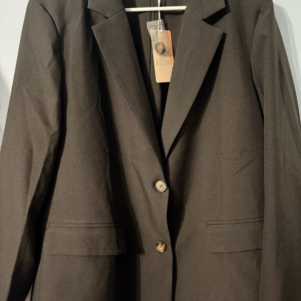BTFBM Blazer Size XL Black Two Button Long Sleeve